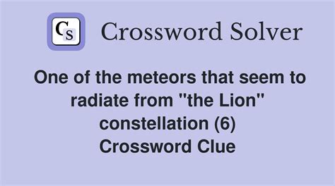 lion constellation crossword|Lion constellation Crossword Clue